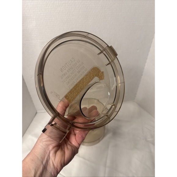 Hamilton Beach Scovill 702-3 Food Processor Bowl Pusher Lid Replacement Parts - Picture 7 of 9